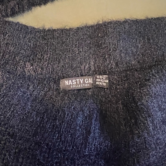 Nasty Gal Black Cropped F*ck Off Sweater Set - Picture 6 of 6